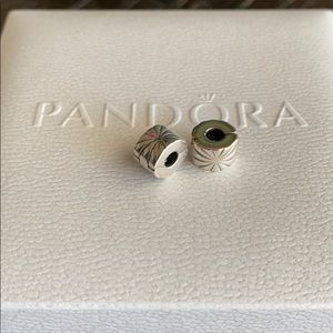 2 Pandora Sunburst Clip Charms